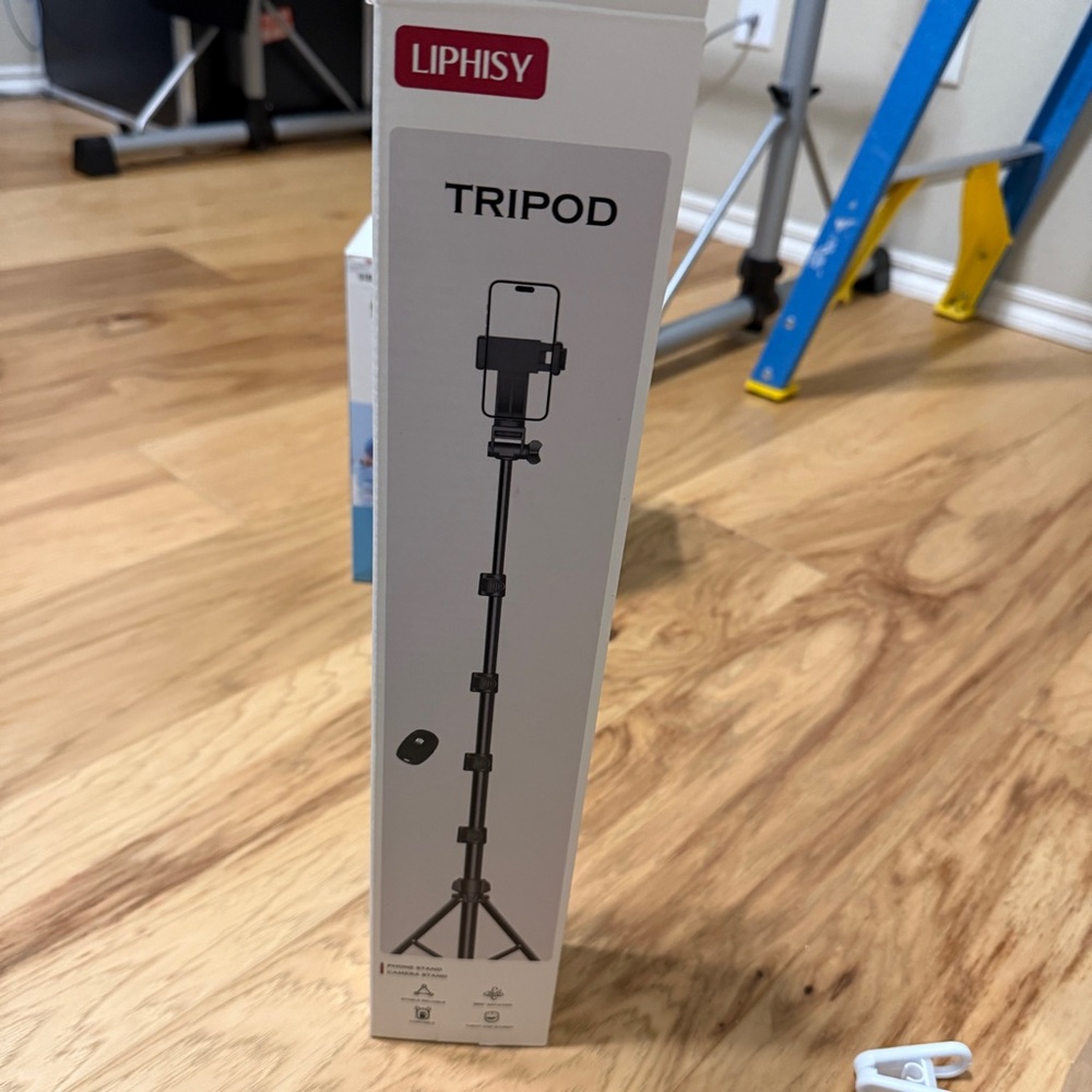 Black Portable Tripod with Adjustable Legs